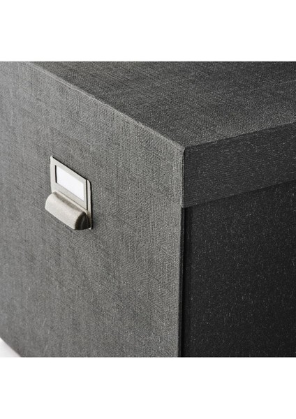 Koyu Gri Kapaklı Kutu, 32X31X30 Cm, Şık ve Kullanışlı Depolama Çözümü fırsatları