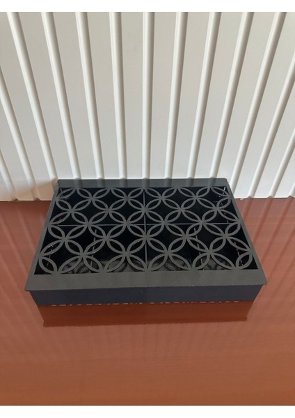 6 Bölmeli Çok Amaçlı Çay Kahve Bitki Çayı Standı, Siyah, Düzenleyici ve Pratik Kutu modelleri