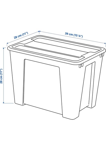 Şeffaf 22 Lt Turuncu Plastik Düzenleme Kutusu Kapaklı 39X28X28 modelleri