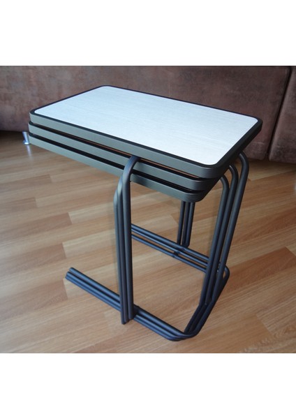 Yan Sehpa Zigon C Sehpa Laptop Servis Sehpası Huş