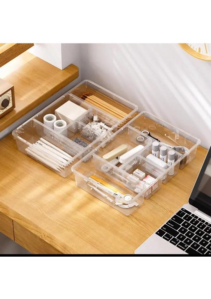 Turuncu 6'lı Kapaklı Çekmece Düzenleyici Seti, Çorap ve Hobi Saklama Kabı indirimleri