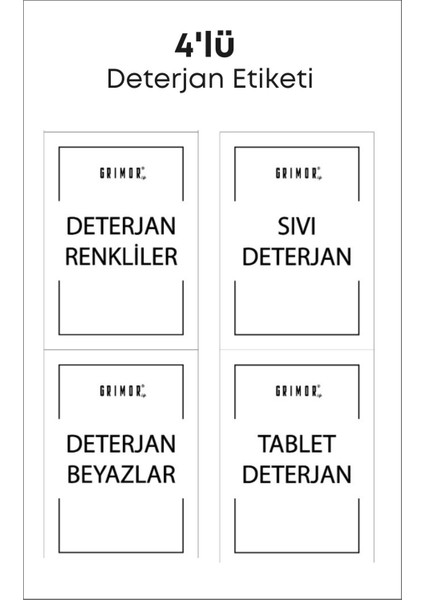 Sürgülü Kapaklı Tablet Deterjan Saklama Kutusu, 5-10 Lt, Etiket Hediye indirimleri