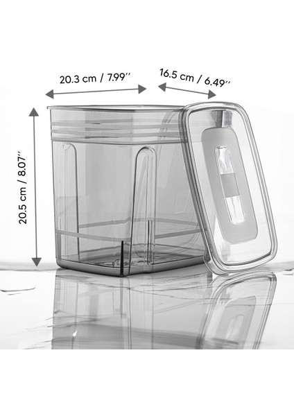 3'lü 5,5 Litre Gri Jumbo Saklama Kutusu, Banyo Düzenleyici, Etiketli modelleri