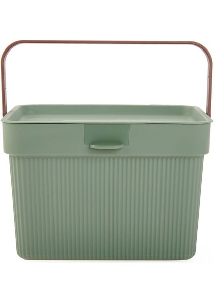 Renkli Kulplu Saklama Kutusu, 6 Lt, Çok Amaçlı ve Şık Depolama Çözümü