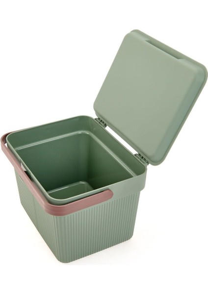 Renkli Kulplu Saklama Kutusu, 6 Lt, Çok Amaçlı ve Şık Depolama Çözümü fiyatları