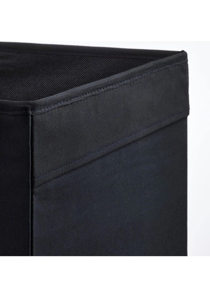 Kare Saklama Kutusu 33X38X33 Cm, Düz Siyah Polyester Organizer indirimleri