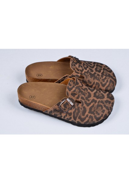Leopar Mantar Tabanlı Boston Birkens Günlük Sabo 59463 Günlük Terlik fırsatları