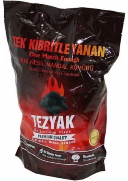 Renkli ve Hızlı Tutuşan Mangal Kömürü 2 Kg, Pratik ve Kaliteli Kullanım Sağlar
