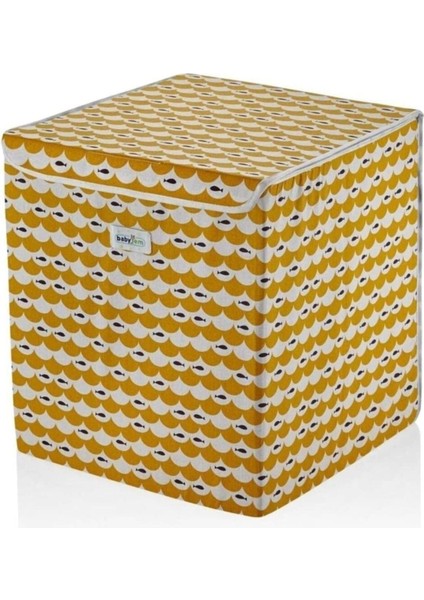 Katlanabilir Oyuncak Kutusu 40X43 Cm, Kahverengi Balık Desenli, Şık ve Pratik Depolama fiyatları