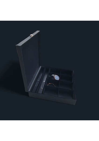 Kahverengi ve Siyah 10 Gözlü Şık Takı ve Saat Kutusu, Organize ve Şık Saklama. fiyatları