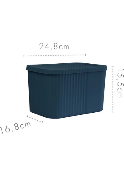 3'lü 6l Çok Amaçlı Kapaklı Saklama Kutusu, Havlu, Kozmetik ve Kişisel Eşya Düzenleyici modelleri