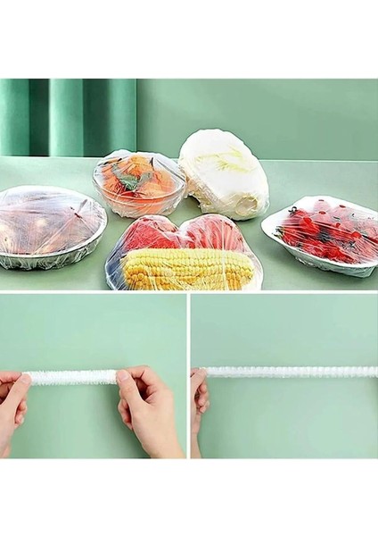 100 Adet Tencere, Tabak Bonesi ve Dayanıklı Tek Kullanımlık Poşet Seti