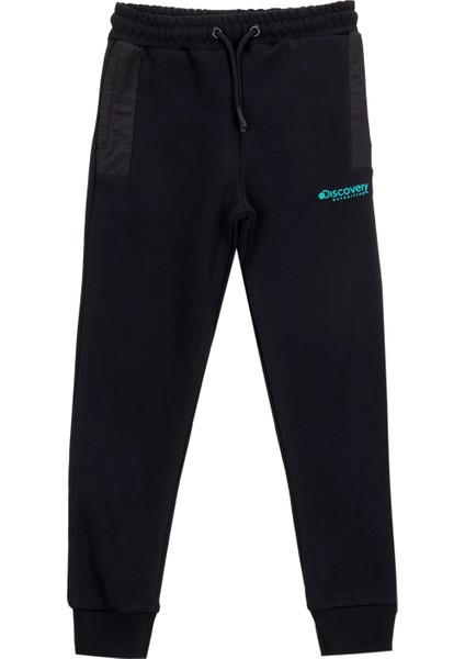 Lastikli Paça Siyah Erkek Çocuk Eşofman Altı D5WB-EA3017