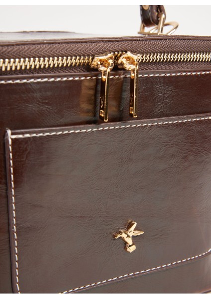 Kahve Kadın 25X18X11 cm Çapraz Çanta Pullup-Dılwen modelleri