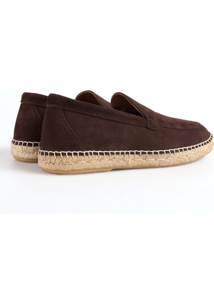 Deri Kahve Erkek Espadril Mocasın Lıso modelleri