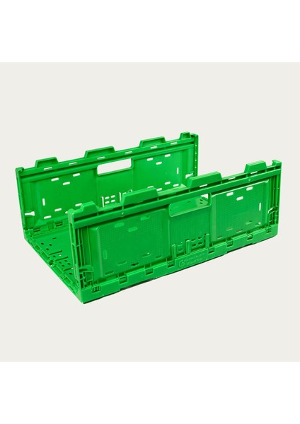 Katlanabilir Plastik Kasa 40X60X22 Cm, Taşıma ve Saklama, Yeşil Renk modelleri
