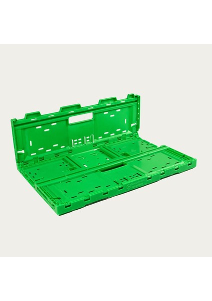 Katlanabilir Plastik Kasa 40X60X22 Cm, Taşıma ve Saklama, Yeşil Renk fırsatları