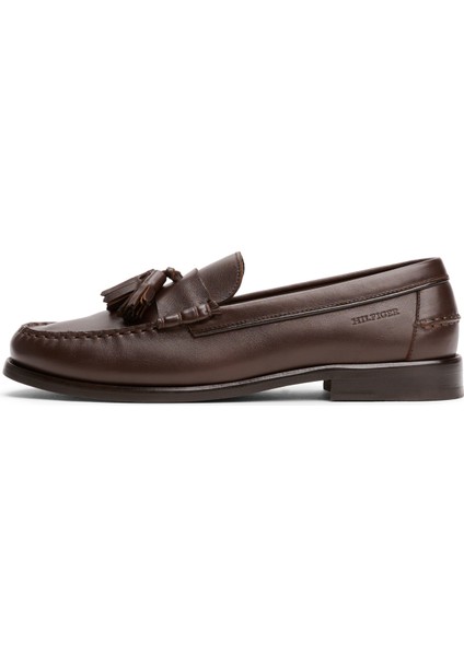 Kahve Erkek Klasik Ayakkabı Hılfıger Tassel Lth Loafer modelleri
