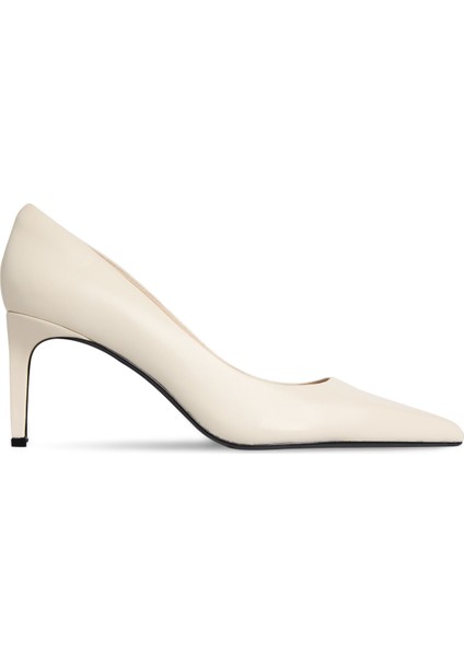 Deri Ekru Kadın Günlük Ayakkabı HW0HW02561