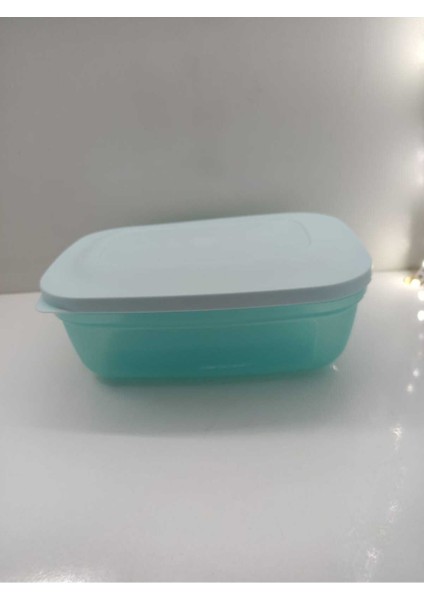 Mavi Dikdörtgen Saklama Kabı, 500 Ml, Buzdolabı Için Ideal, Sağlam ve Şık Tasarım