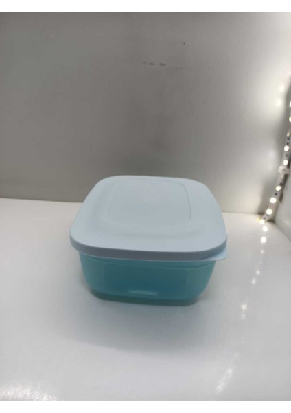 Mavi Dikdörtgen Saklama Kabı, 500 Ml, Buzdolabı Için Ideal, Sağlam ve Şık Tasarım