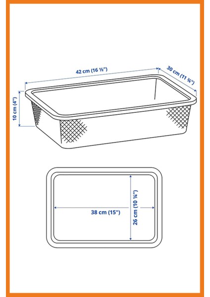 Yeşil Çok Amaçlı Organize Edici Kutu 42X30X10 cm fırsatları