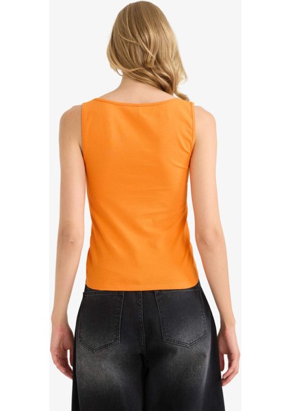 Slim Fit Dar Kesim Basic Düz Yuvarlak Yaka Atlet I1059AZ25AU fırsatları