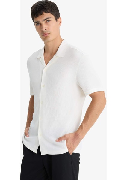 Modern Fit Polo Yaka Penye Kısa Kollu Gömlek C4125AX25SM modelleri