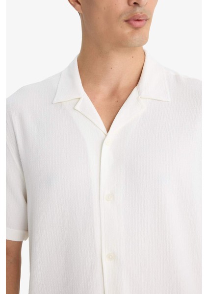 Modern Fit Polo Yaka Penye Kısa Kollu Gömlek C4125AX25SM indirimleri