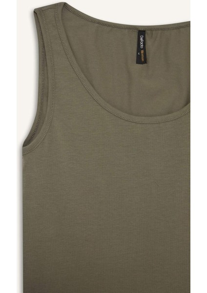 Slim Fit Dar Kesim Basic Düz Yuvarlak Yaka Atlet I1059AZ25AU fiyatları