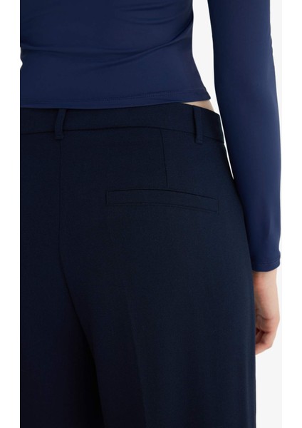 Straight Fit Fleto Cepli Normal Bel Standart Boy Pantolon F6214AX25AU