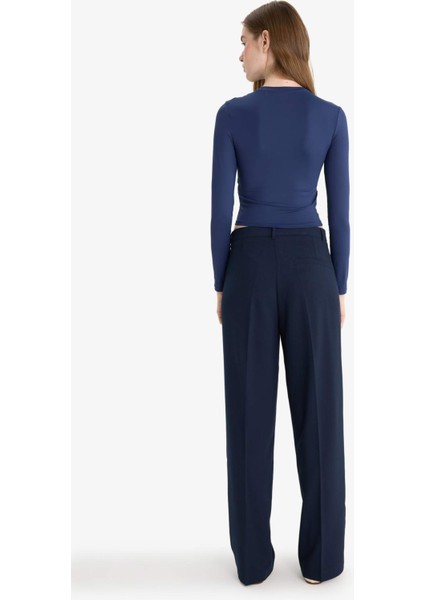 Straight Fit Fleto Cepli Normal Bel Standart Boy Pantolon F6214AX25AU