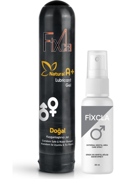 125 ml Doğal Jel 30 ml Erkek Genital Bölge Bakım Spreyi Set