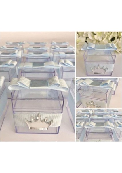 Şeffaf Mika Kutu, 5x5 Cm, 45 Adet, Şık ve Kullanışlı Saklama Çözümleri fırsatları