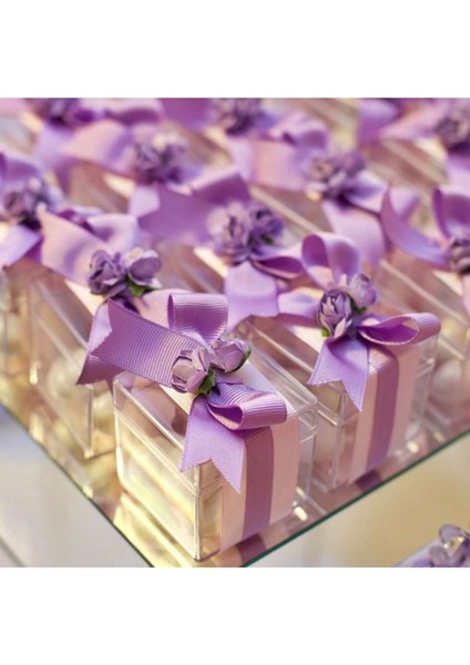 Şeffaf Mika Kutu, 5x5 Cm, 45 Adet, Şık ve Kullanışlı Saklama Çözümleri