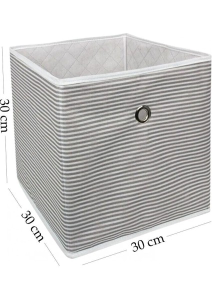 5 Adet Gri Raf Saklama Kutusu, 30X30X30CM, Düzenli ve Şık Saklama Çözümü modelleri