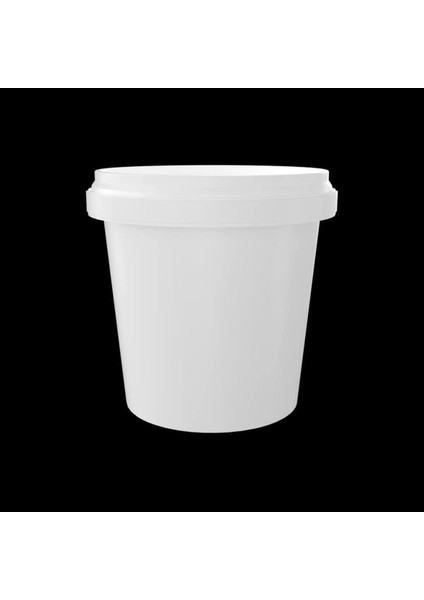 Beyaz 200 ml Yuvarlak Kova, 20 Adet Paket, Temizlik ve Saklama Için Uygun