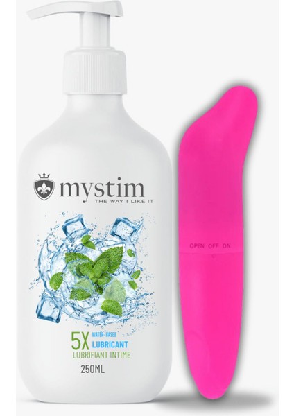 250 ml Nane Aromalı Jel ve Mini Bullet Vibratör Seti – Serinletici Etki ve Uyarım