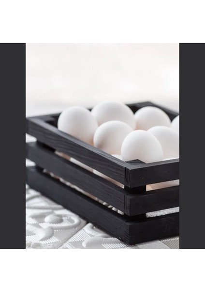 Şık Siyah Ahşap Kasa, Çok Amaçlı Dekoratif Organizer 30X25 cm modelleri