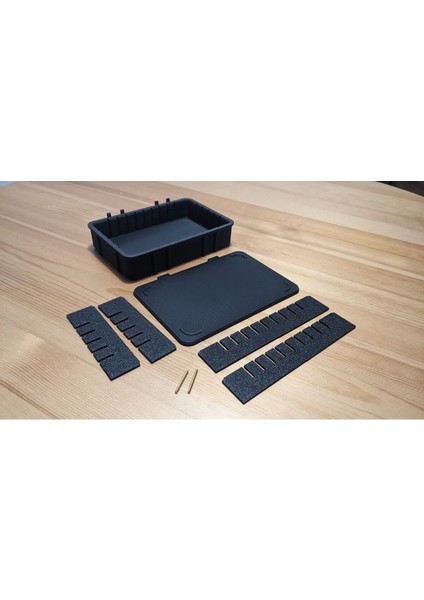 Istiflenebilir Kapaklı Çok Amaçlı Saklama Kutusu, Siyah fırsatları