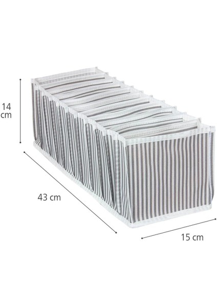Akordiyon Organizer Çekmece Içi Düzenleyici Gri Medium Orta modelleri