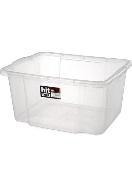 46.5 Lt Portatif Kasa No: 5 Şeffaf Gri, Dayanıklı ve Pratik Depolama Çözümü