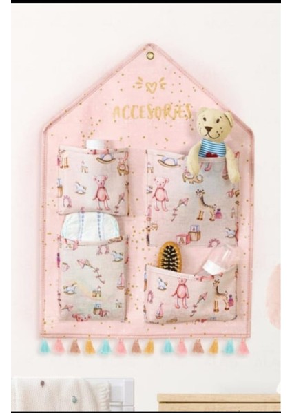 Baby Girl-Boy Pembe Duvar Düzenleyici