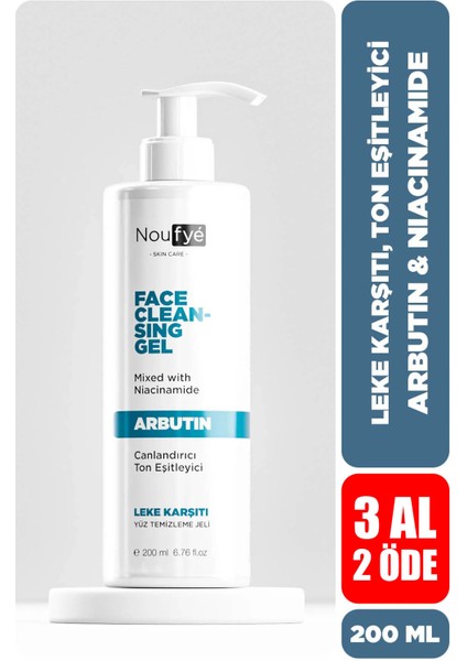 Arbutin & Niacinamide Ton Eşitleyici Yüz Temizleme Jeli 200 ml