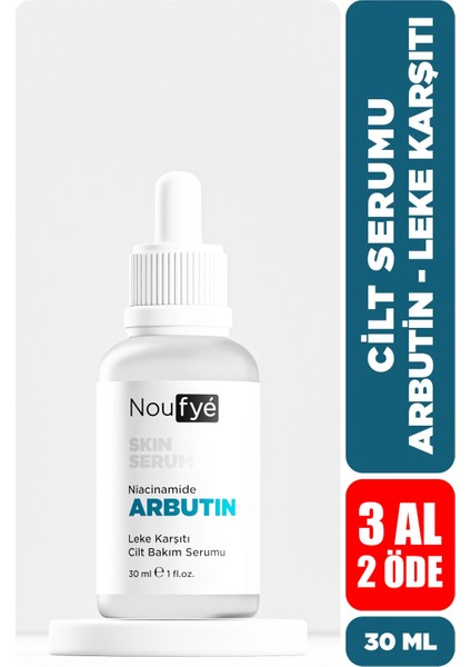 Arbutin Leke Karşıtı & Canlandırıcı & Aydınlatıcı Cilt Bakım Serumu 30 ml