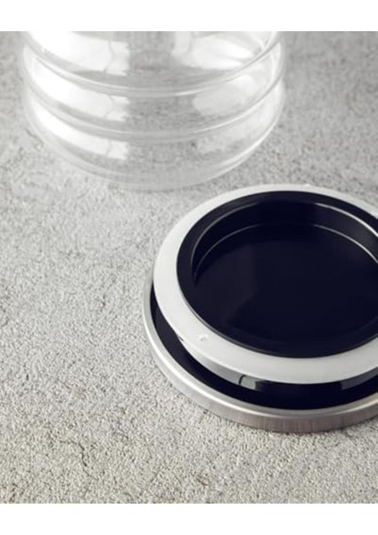 Şeffaf 475 ml Borosilikat Kavanoz, Renkli Tasarım, Dayanıklı ve Şık Kullanım modelleri