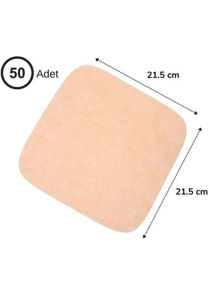 100 Adet Air Fryer Pişirme Kağıdı Tek Kullanımlık Yağ Su Geçirmez Yapışmaz Deliksiz Düz Kare Model modelleri