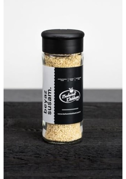 Beyaz Susam 65GR Cam Şişe, Lezzetli ve Taze, Çok Renkli Paket modelleri