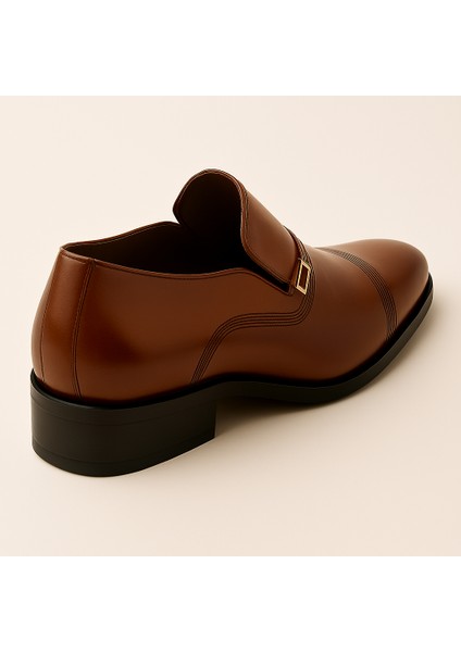 GR0108 Hakiki Antik Deri Taba Renk PVC Taban Business Klasik Erkek Ayakkabı fırsatları