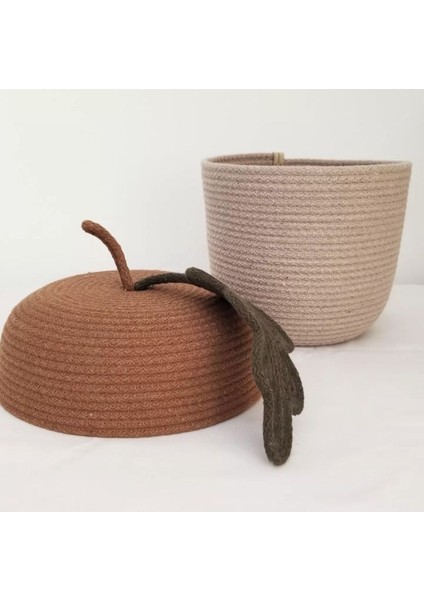 Meşe Palamudu Figürlü Doğal Kordon Ip Sepet ve Saklama Kutusu, Şık ve Kullanışlı. fiyatları